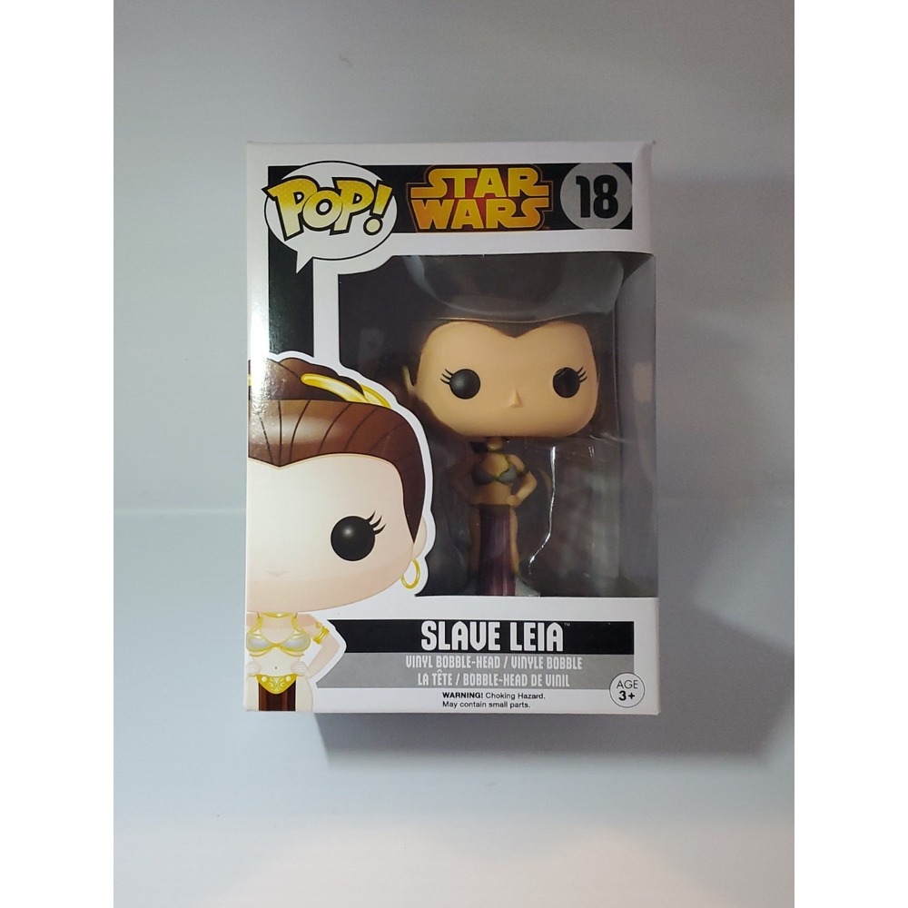 FUNKO POP! VINYL: STAR WARS SLAVE LEIA ORGANA BLACK LABEL #18 VAULTED RARE
